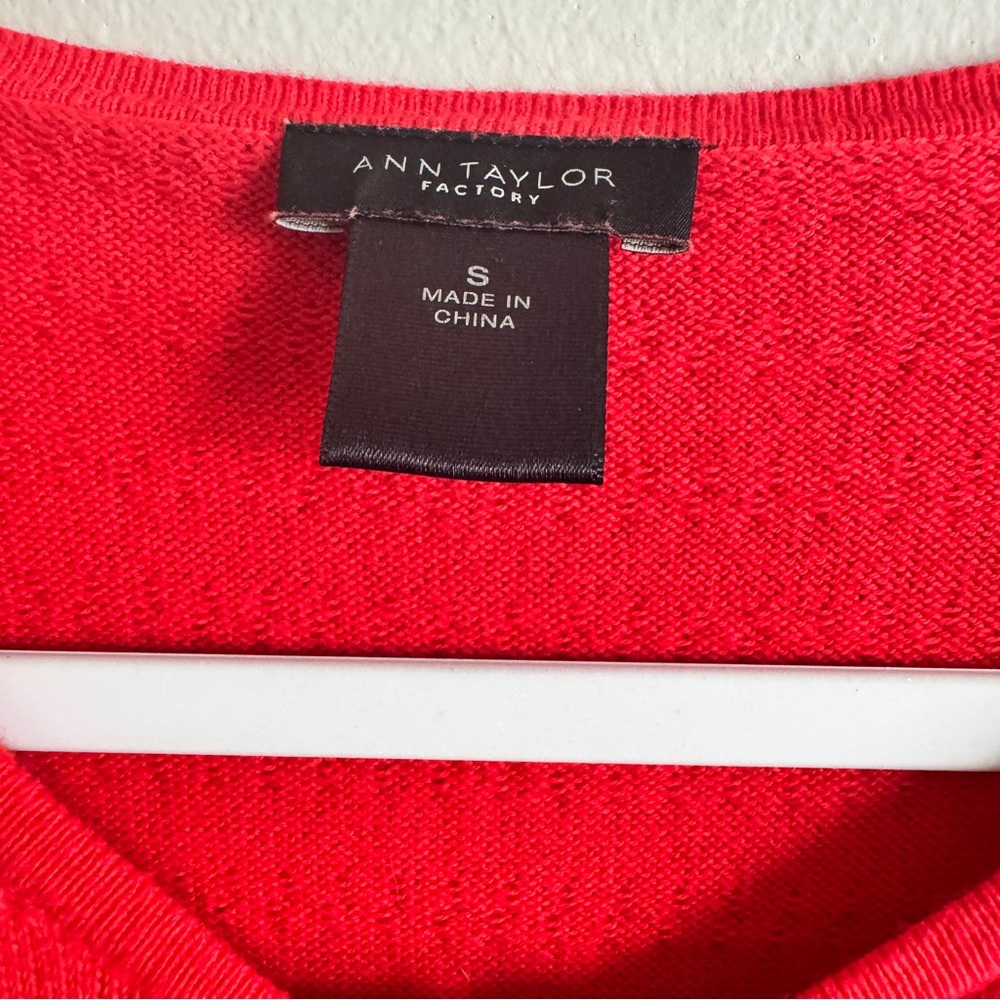 Ann Taylor Factory Scarlet Knit Sweater - Picture 2 of 3